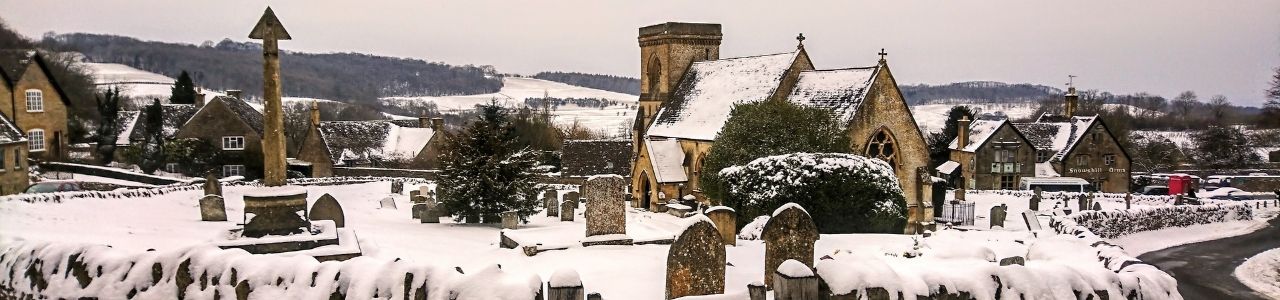 Snowshill in the Cotswolds in February