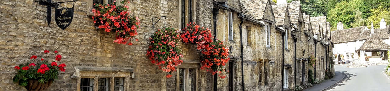 The pretty village of Castle Combe lies in the southern Cotswolds, and is therefore more easily accessed from Bath