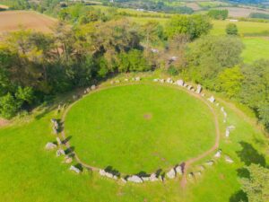 Discover the Cotswolds’ Own Stone Circle - The Rollright Stones from the air.