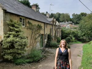 Lisa in Blockley in the new Go Cotswolds Castles and Lavender fields tour